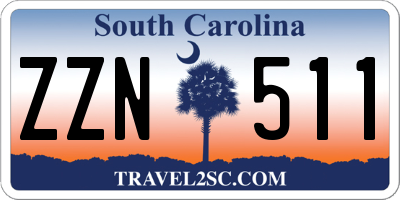 SC license plate ZZN511