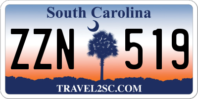 SC license plate ZZN519