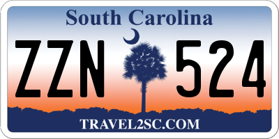 SC license plate ZZN524