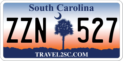 SC license plate ZZN527