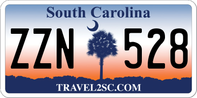 SC license plate ZZN528