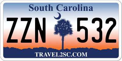 SC license plate ZZN532