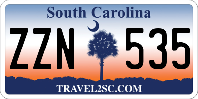 SC license plate ZZN535