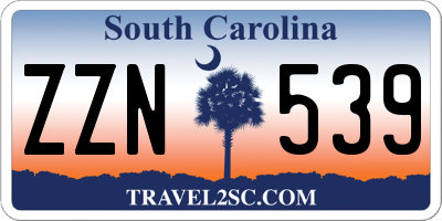 SC license plate ZZN539