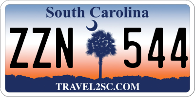 SC license plate ZZN544
