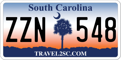 SC license plate ZZN548