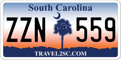 SC license plate ZZN559