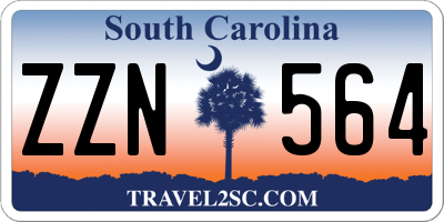SC license plate ZZN564