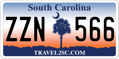 SC license plate ZZN566