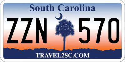 SC license plate ZZN570