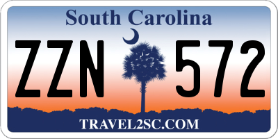 SC license plate ZZN572