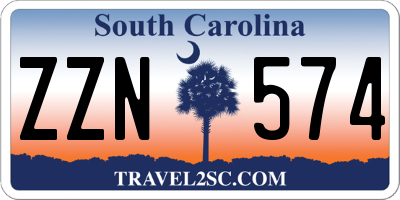 SC license plate ZZN574
