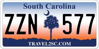 SC license plate ZZN577