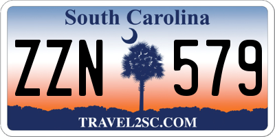 SC license plate ZZN579