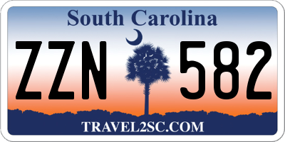 SC license plate ZZN582