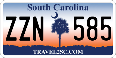 SC license plate ZZN585