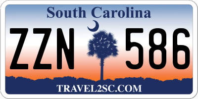 SC license plate ZZN586