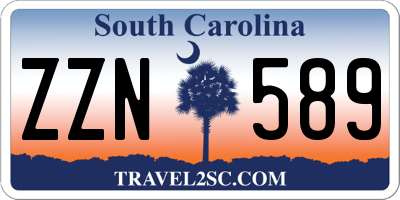 SC license plate ZZN589