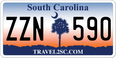 SC license plate ZZN590