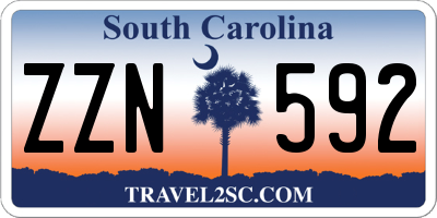 SC license plate ZZN592