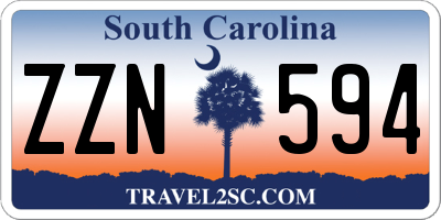 SC license plate ZZN594