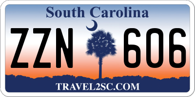 SC license plate ZZN606