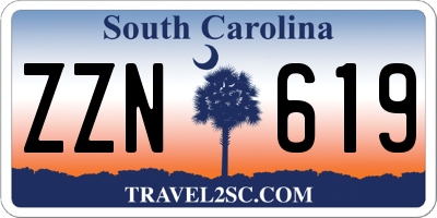 SC license plate ZZN619