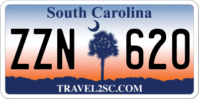 SC license plate ZZN620