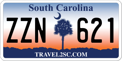 SC license plate ZZN621