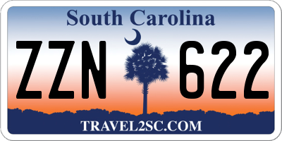 SC license plate ZZN622