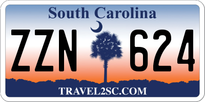 SC license plate ZZN624