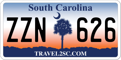 SC license plate ZZN626