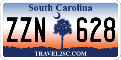 SC license plate ZZN628