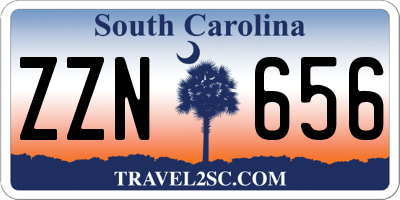 SC license plate ZZN656
