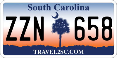 SC license plate ZZN658