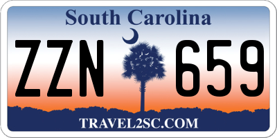 SC license plate ZZN659