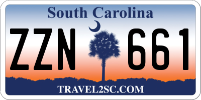 SC license plate ZZN661