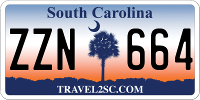 SC license plate ZZN664