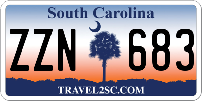 SC license plate ZZN683