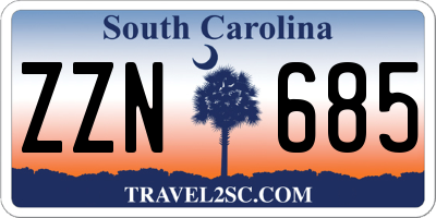 SC license plate ZZN685