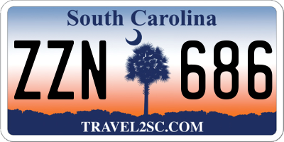SC license plate ZZN686