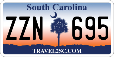 SC license plate ZZN695