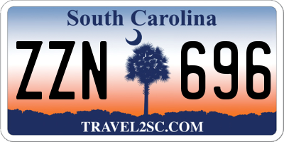 SC license plate ZZN696