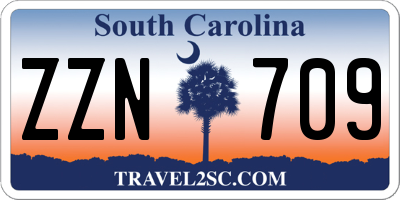 SC license plate ZZN709