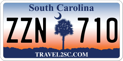 SC license plate ZZN710
