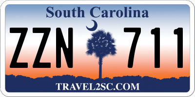 SC license plate ZZN711