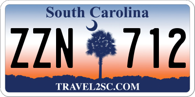 SC license plate ZZN712