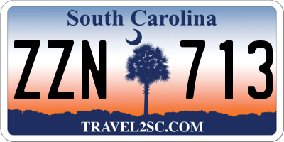 SC license plate ZZN713