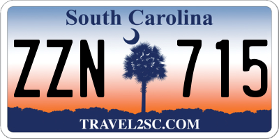 SC license plate ZZN715