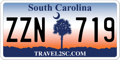 SC license plate ZZN719